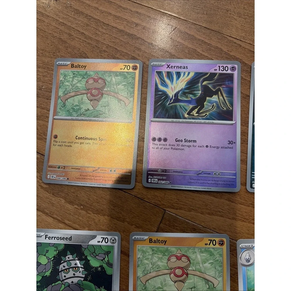 Pokemon TCG Chaos Rising Card Lot 10 Cards Commons Reverse Foil & Regular Eng